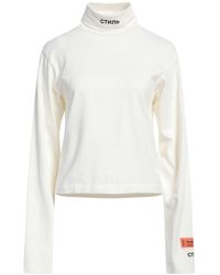 Heron Preston - Ivory T-Shirt Organic Cotton, Polyester - Lyst
