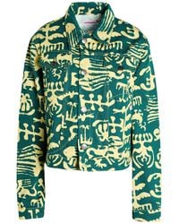 Charles Jeffrey - Emerald Denim Outerwear Cotton - Lyst