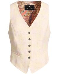 Etro - Tailored Vest Linen, Viscose, Cotton, Polyester - Lyst