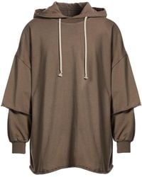 Rick Owens - Khaki Sweatshirt Cotton - Lyst