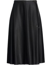 Agnona - Midi Skirt Wool, Elastane - Lyst