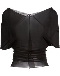 Rick Owens - Top Cupro, Elastane - Lyst