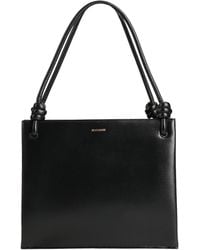 Jil Sander - Calfskin Leather Zipper Tote Handbag - Lyst