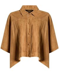 Bully - Camel Jacket Leather - Lyst