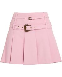 Versace Jeans Couture - Mini Skirt Viscose, Polyamide, Elastane - Lyst