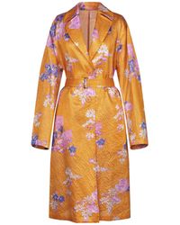 Dries Van Noten Lange Jacke - Orange