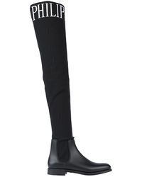philipp plein thigh high boots