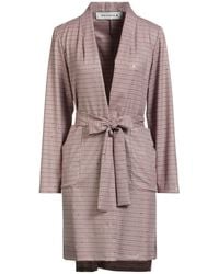 Shirtaporter - Overcoat & Trench Coat Polyester, Viscose, Elastane - Lyst