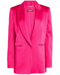 Max Mara - Fuchsia Blazer Acetate, Viscose - Lyst