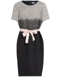 Paule Ka - Midi Dress Wool, Viscose, Acrylic, Polyester, Virgin Wool - Lyst