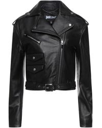 Just Cavalli Leather jackets for Women - Up to 80% off | Lyst