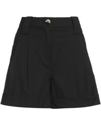 Ganni - Shorts & Bermuda Shorts Ecovero Viscose, Recycled Polyester, Elastane - Lyst