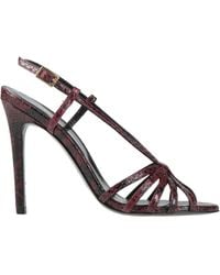 Twinset - Burgundy Sandals Textile Fibers - Lyst