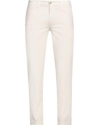RE_HASH - Ivory Pants Cotton, Elastane - Lyst