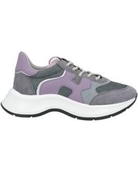 Hogan - Lead Sneakers Leather, Textile Fibers - Lyst