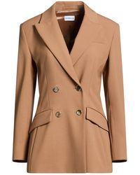 Marella - Sand Blazer Polyester, Virgin Wool, Elastane - Lyst