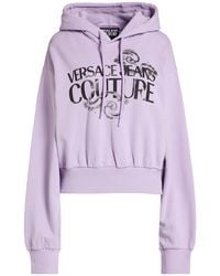 Versace Jeans Couture - Lilac Sweatshirt Cotton - Lyst