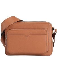 Valextra - V-Line Reporter Bag -- Cross-Body Bag Calfskin - Lyst