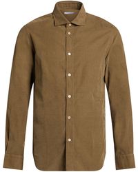 Boglioli - Khaki Shirt Cotton - Lyst
