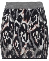 Akep - Mini Skirt Synthetic Fibers, Merino Wool, Metallic Fiber, Wool, Alpaca Wool - Lyst