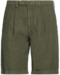 Roberto Collina - Military Shorts & Bermuda Shorts Linen - Lyst
