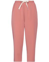 Femme Vêtements Pantalons décontractés Pantalon Synthétique ViCOLO en coloris Rose élégants et chinos Pantalons capri et pantacourts 