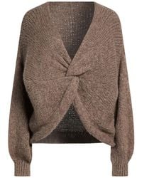 Please - Khaki Sweater Polyacrylic, Polyamide, Wool, Viscose - Lyst