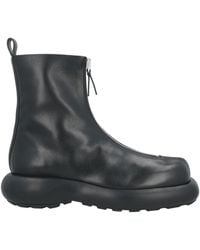 Jil Sander - Ankle Boots Leather - Lyst