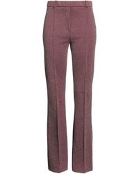 Caractere - Burgundy Pants Cotton, Polyester, Elastane - Lyst