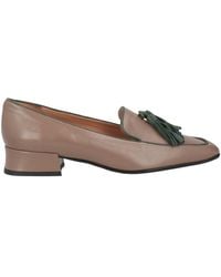 Status - Taupe Loafers Leather - Lyst