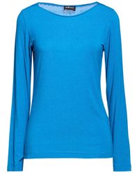 JUSTMINE - Azure T-Shirt Viscose, Merino Wool, Elastane - Lyst