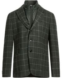 Paoloni - Dark Blazer Cotton, Virgin Wool, Cashmere - Lyst