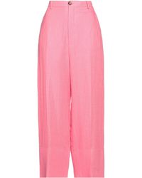 SOLOTRE - Pants Linen, Cotton - Lyst