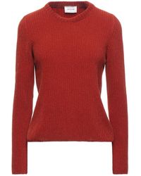 Mode Sweaters Lange jumpers Wood Wood Lange jumper bruin gestippeld casual uitstraling 