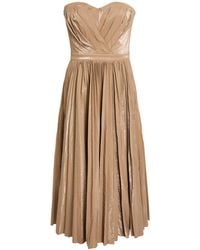 Elisabetta Franchi - Midi Dress Viscose, Polyester, Cotton, Metallic Fiber, Polyurethane - Lyst