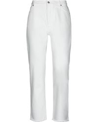 celine white jeans