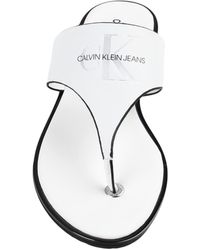 Sandalias de dedo Calvin Klein de color Rosa | Lyst