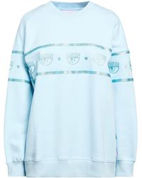 Chiara Ferragni - Sky Sweatshirt Cotton, Elastane - Lyst