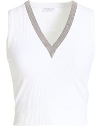 Brunello Cucinelli - Top - Lyst