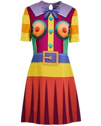 Moschino - Couture Mini Dress Viscose, Elastane - Lyst