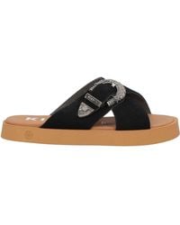 KIANID - Sandals Leather, Textile Fibers - Lyst