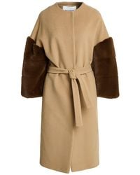 Ava Adore - Sand Coat Wool, Cashmere - Lyst