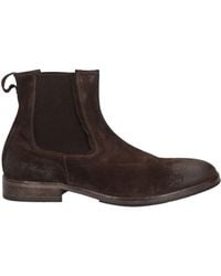 Moma - Dark Ankle Boots Leather - Lyst