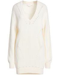 Genny - Ivory Sweater Wool - Lyst