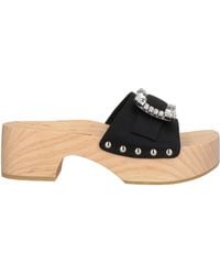 Sergio Rossi - Mules & Clogs Textile Fibers - Lyst
