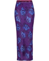 Versace Jeans Couture - Midi Skirt - Lyst