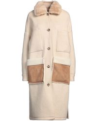 Ava Adore - Ivory Coat Polyester, Acrylic, Mohair Wool, Virgin Wool - Lyst