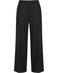 Akris - Punto Charcoal Pants Virgin Wool, Polyamide - Lyst