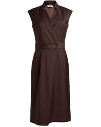 Dixie - Dark Midi Dress Polyester, Viscose, Elastane - Lyst