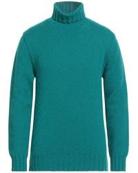 Messagerie - Patrizio Piscaglia Emerald Turtleneck Baby Alpaca Wool, Polyamide, Wool - Lyst